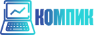 логотип компьютерная мастерская КОМПИК